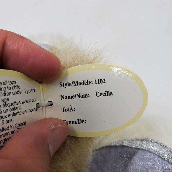 The Bearington Collection Model 1102 Cecilia Jointed 14” Teddy Bear Holiday - Picture 10 of 11